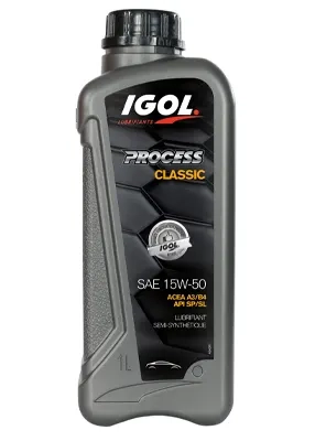 Huile moteur voiture IGOL, 1 litre PROCESS S, 5W-40