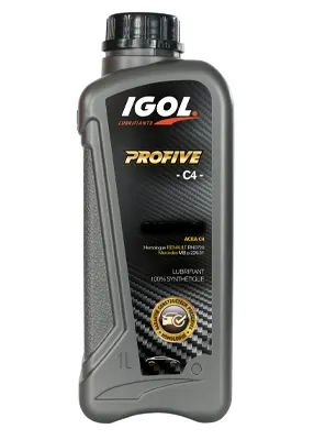 Huile moteur voiture IGOL, 1 litre PROFIVE C4, 5W-30