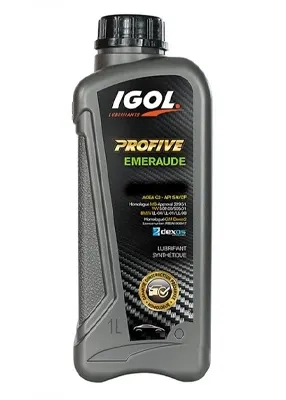 Huile moteur voiture IGOL, 1 litre PROFIVE EMERAUDE, 5W-30