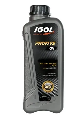 Huile moteur voiture IGOL, 1 litre PROFIVE OV, 0W-20