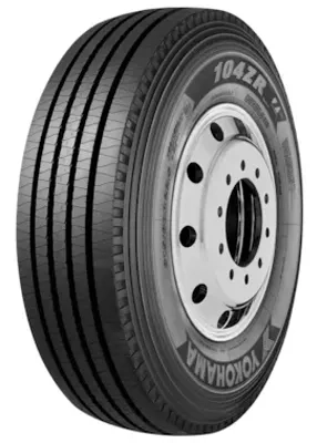 Pneu poids lourd essieu directeur YOKOHAMA 12R22.5 152L 104ZR TL